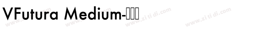 VFutura Medium字体转换
